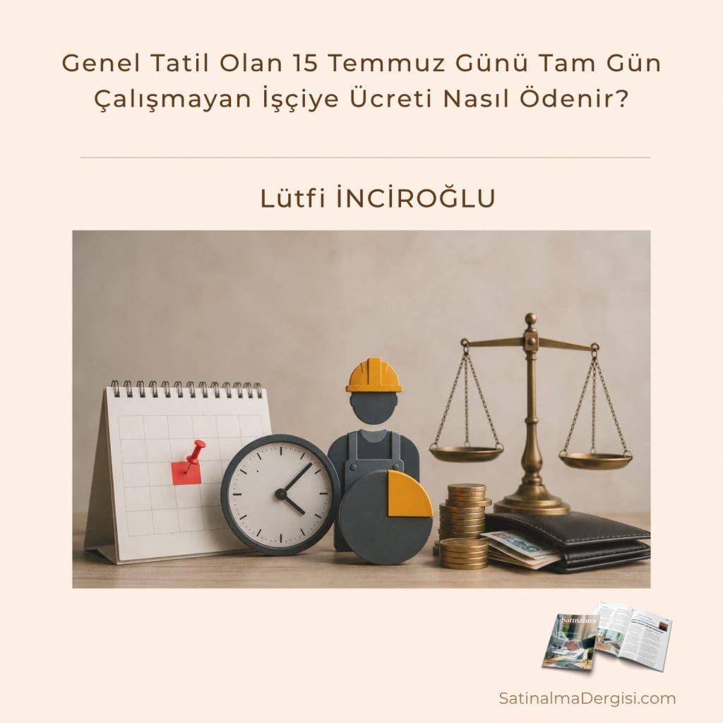 Genel Tatil Olan 15 Temmuz Günü Tam Gün çalışmayan İşçiye ücreti Nasıl ödenir Satınalma Dergisi 7 Gün 7 Gündem
