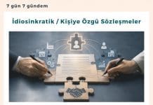 İdiosinkratik Kişiye özgü Sözleşmeler Satınalma Dergisi 7 Gün 7 Gündem