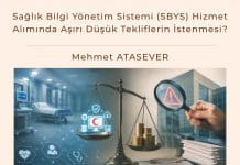 Sağlık Bilgi Yönetim Sistemi (sbys) Hizmet Alımında Aşırı Düşük Tekliflerin İstenmesi Satınalma Dergisi 7 Gün 7 Gündem
