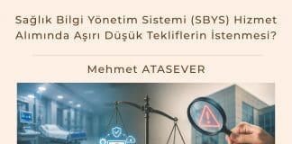 Sağlık Bilgi Yönetim Sistemi (sbys) Hizmet Alımında Aşırı Düşük Tekliflerin İstenmesi Satınalma Dergisi 7 Gün 7 Gündem