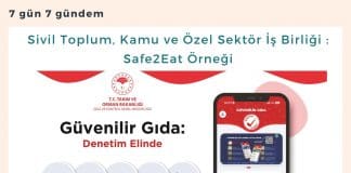 Sivil Toplum, Kamu Ve özel Sektör İş Birliği Safe2eat örneği Satınalma Dergisi 7 Gün 7 Gündem