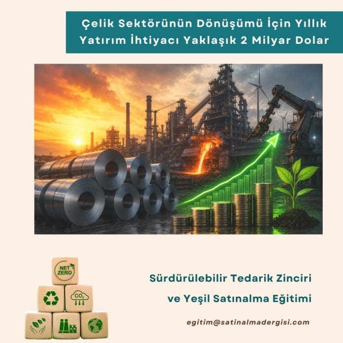 Sürdürülebilir Tedarik Zinciri Ve Yeşil Satınalma Eğitimi Haber çelik Sektörünün Dönüşümü İçin Yıllık Yatırım İhtiyacı Yaklaşık 2 Milyar Dolar
