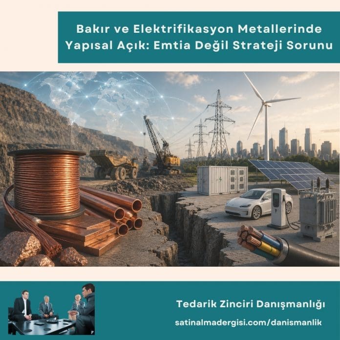 Tedarik Zinciri Danışmanlığı_Haber_Bakır ve Elektrifikasyon Metallerinde Yapısal Açık Emtia Değil Strateji Sorunu Tedarik Zinciri Danışmanlığı Haber Bakır Ve Elektrifikasyon Metallerinde Yapısal Açık Emtia Değil Strateji Sorunu