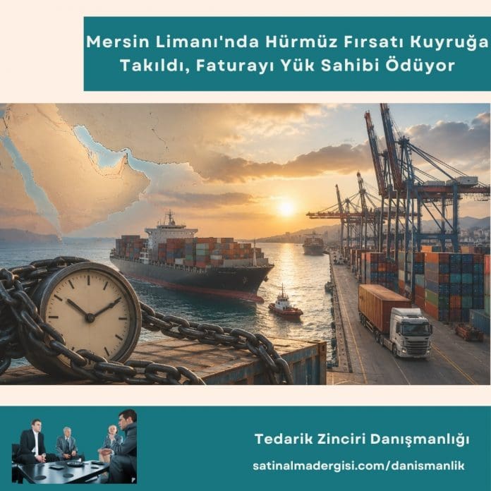 Tedarik Zinciri Danışmanlığı Haber Mersin Limanı'nda Hürmüz Fırsatı Kuyruğa Takıldı, Faturayı Yük Sahibi ödüyor