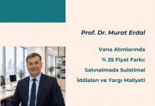 Vana Alımlarında % 35 Fiyat Farkı Satınalmada Suistimal İddiaları Ve Yargı Maliyeti