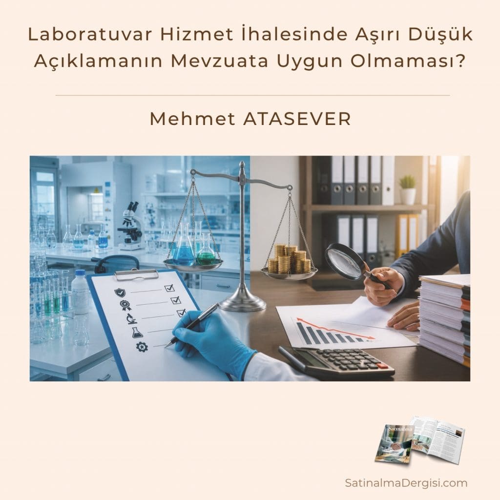 Laboratuvar Hizmet İhalesinde Aşırı Düşük Açıklamanın Mevzuata Uygun Olmaması Satınalma Dergisi 7 Gün 7 Gündem