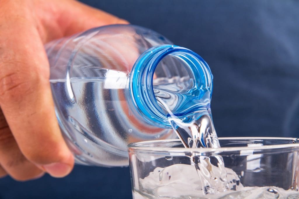 Water Bottle And Glass