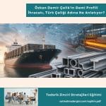 Tedarik Zinciri Stratejileri Eğitimi Haber özkan Demir çelik'in Gemi Profili İhracatı, Türk çeliği Adına Ne Anlatıyor