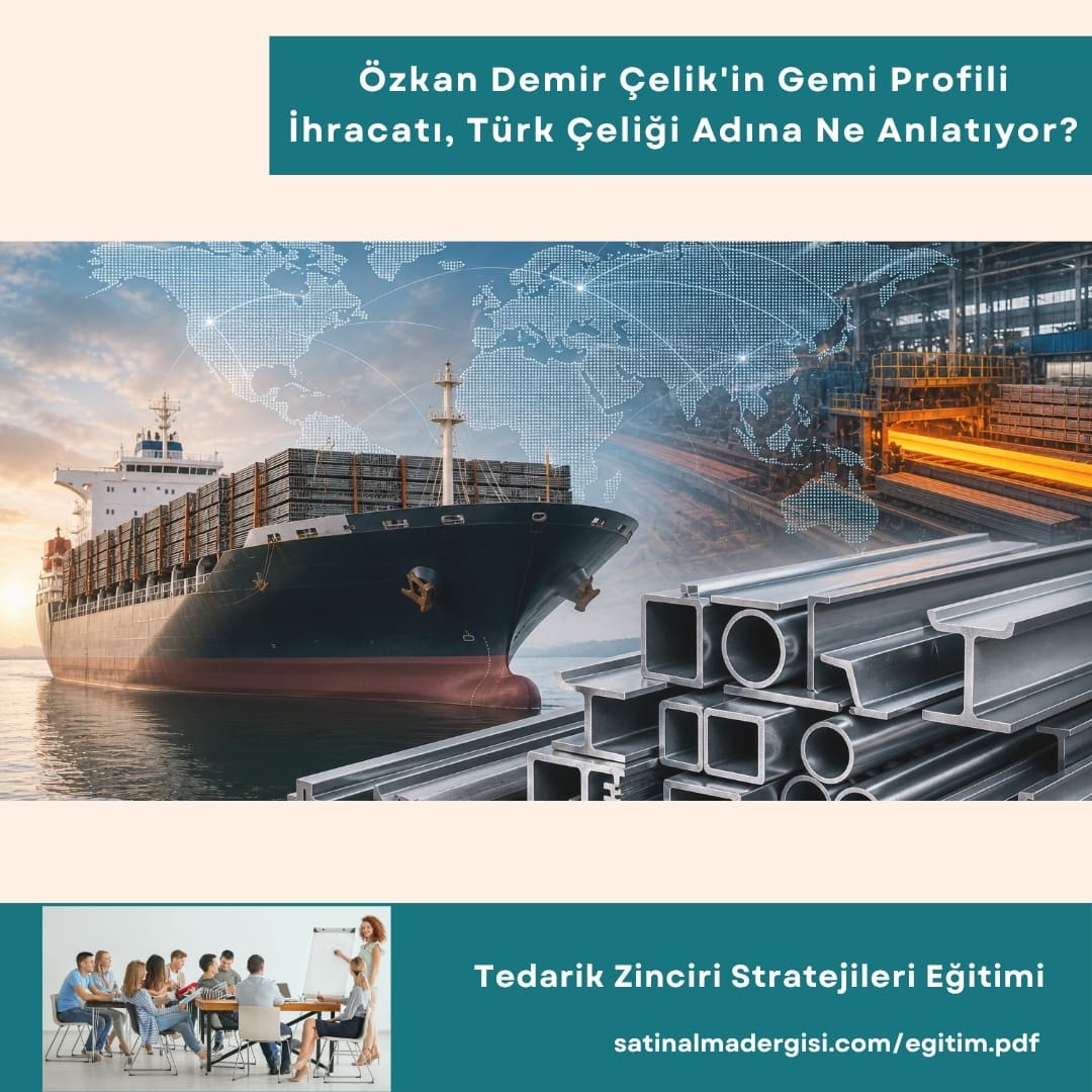 Tedarik Zinciri Stratejileri Eğitimi Haber özkan Demir çelik'in Gemi Profili İhracatı, Türk çeliği Adına Ne Anlatıyor