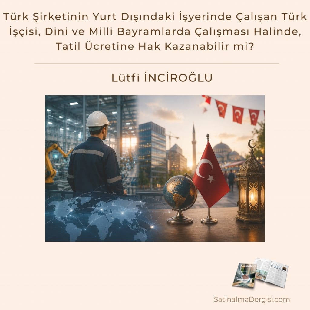 Türk şirketinin Yurt Dışındaki İşyerinde çalışan Türk İşçisi, Dini Ve Milli Bayramlarda çalışması Halinde, Tatil ücretine Hak Kazanabilir Mi Satınalma Dergisi 7 Gün 7 Gündem