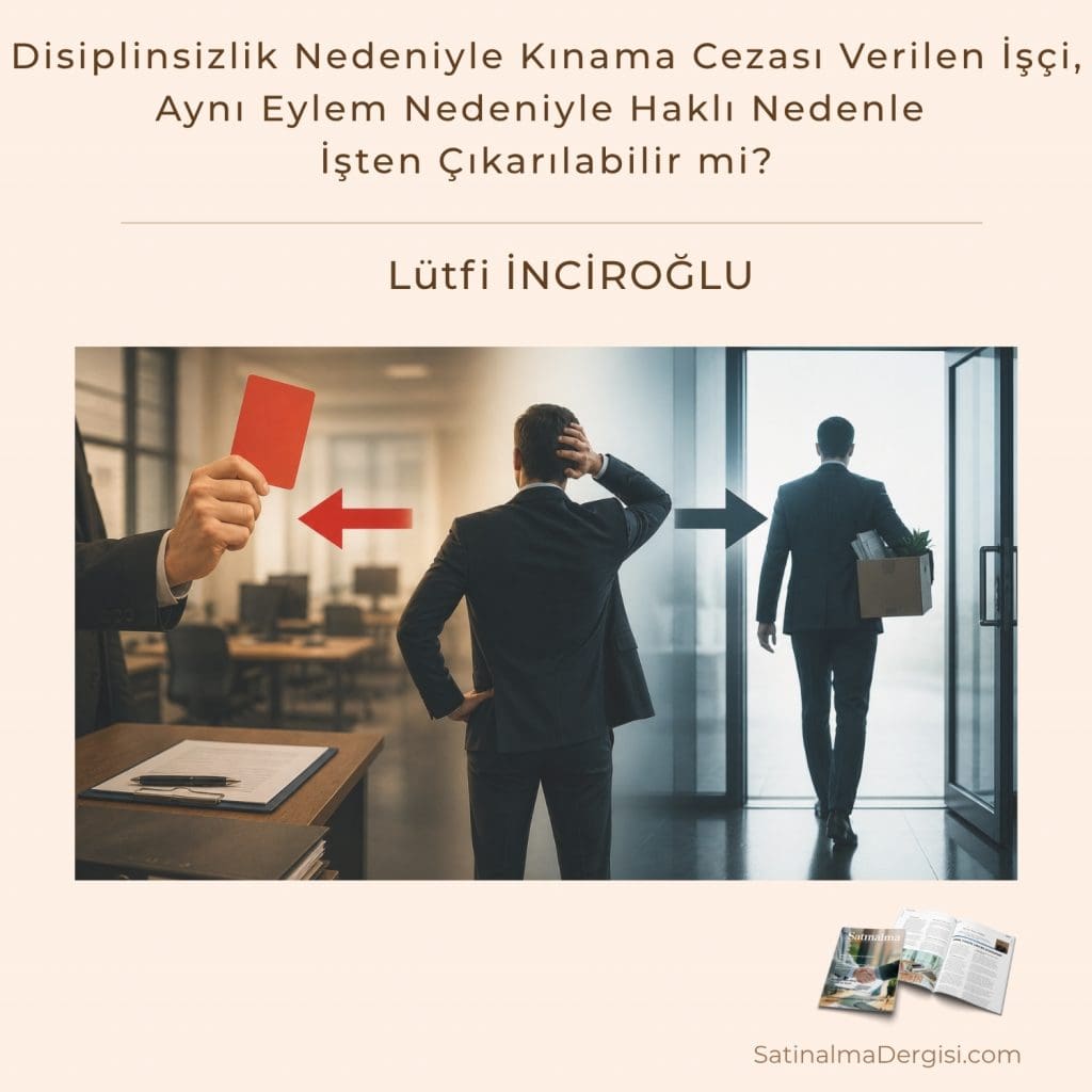 Disiplinsizlik Nedeniyle Kınama Cezası Verilen İşçi, Aynı Eylem Nedeniyle Haklı Nedenle İşten çıkarılabilir Mi Satınalma Dergisi 7 Gün 7 Gündem