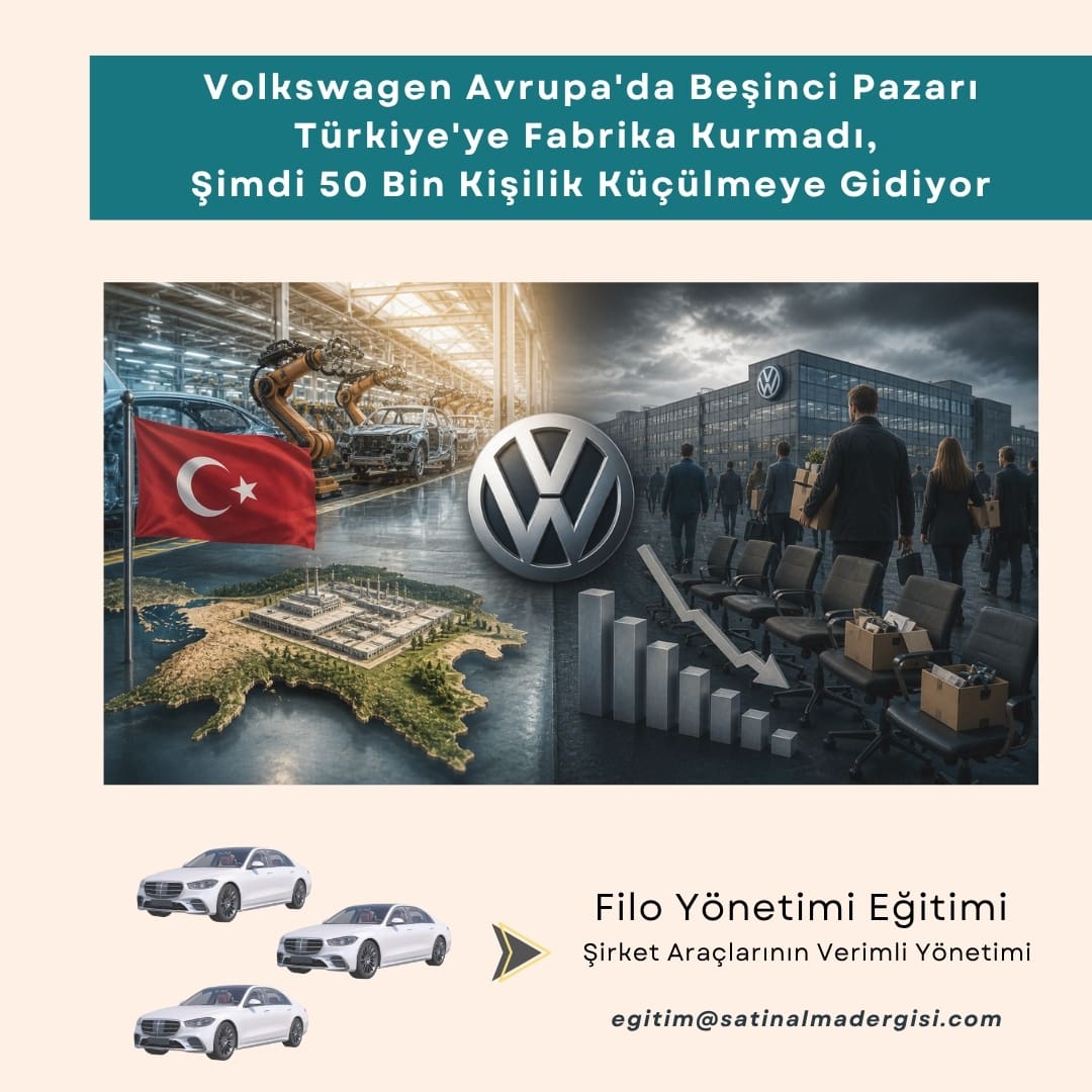 Filo Yönetimi Eğitimi Haber Volkswagen Avrupa'da Beşinci Pazarı Türkiye'ye Fabrika Kurmadı, şimdi 50 Bin Kişilik Küçülmeye Gidiyor