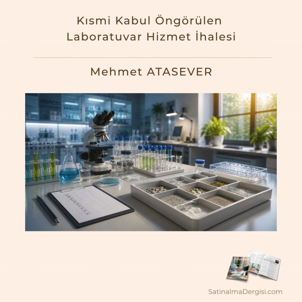 Kısmi Kabul öngörülen Laboratuvar Hizmet İhalesi Satınalma Dergisi 7 Gün 7 Gündem