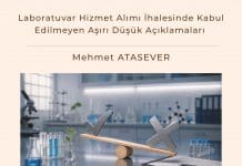 Laboratuvar Hizmet Alımı İhalesinde Kabul Edilmeyen Aşırı Düşük Açıklamaları Satınalma Dergisi 7 Gün 7 Gündem