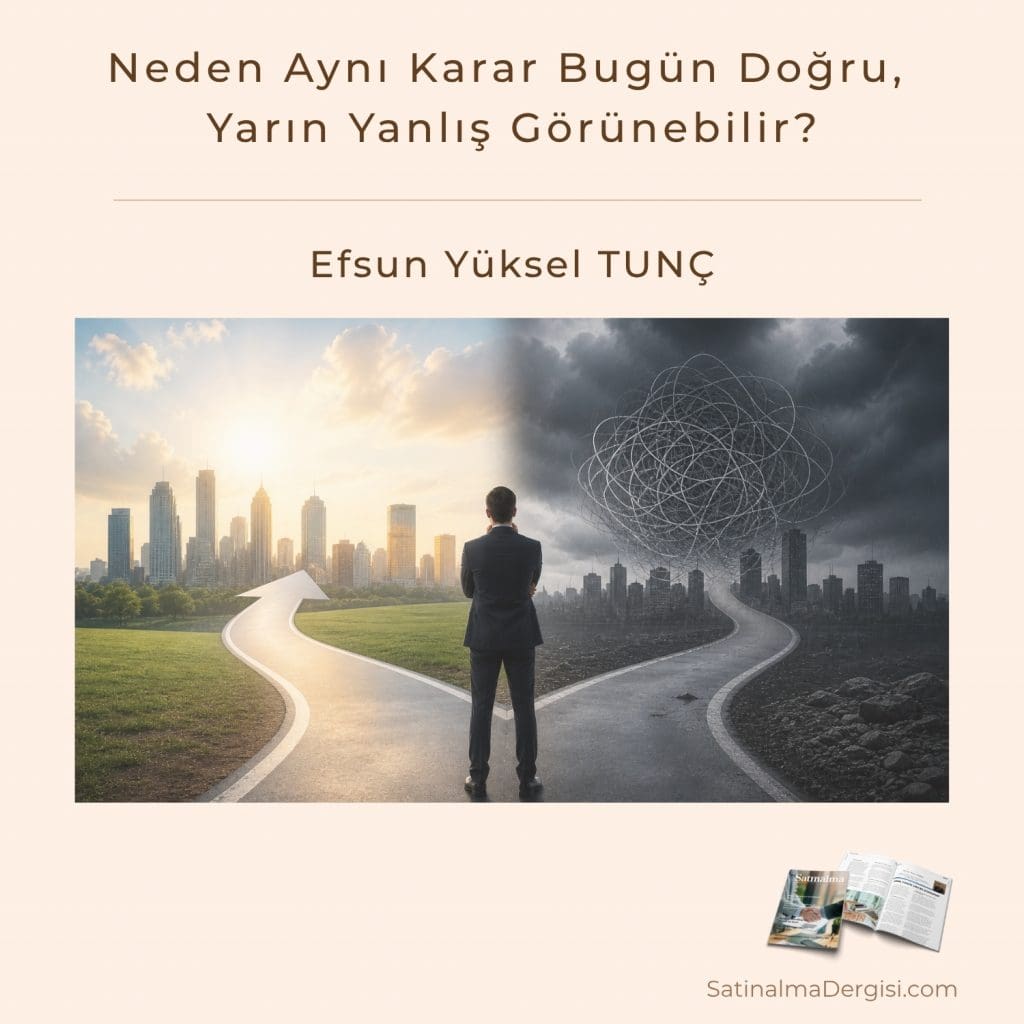 Neden Aynı Karar Bugün Doğru, Yarın Yanlış Görünebilir Satınalma Dergisi 7 Gün 7 Gündem