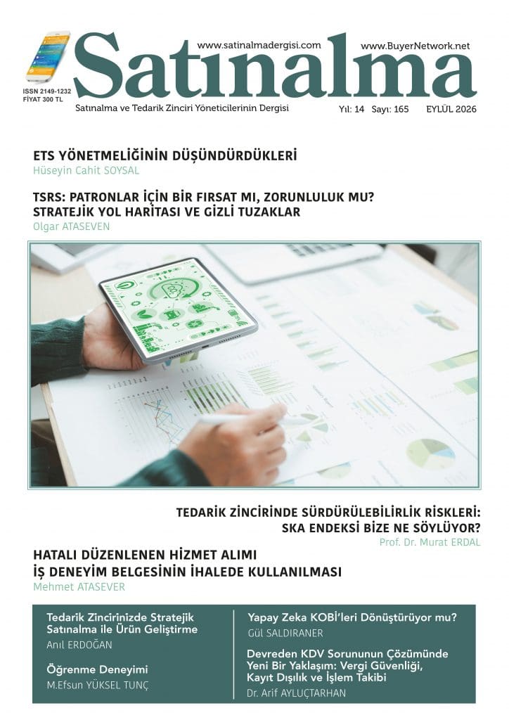 Satınalma Dergisi Eylül 2026 Kapak