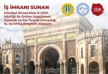 İş İmkanı Sunan Bu Programı Kaçırmayın: 15. Dönem Uygulamalı GÜMRÜK ve DIŞ TİCARET UZMANLIĞI Sertifika Programı Istanbul üniversitesi 15. Program