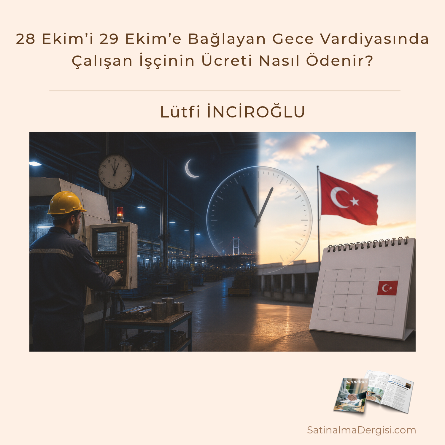 28 Ekim’i 29 Ekim’e Bağlayan Gece Vardiyasında çalışan İşçinin ücreti Nasıl ödenir Satınalma Dergisi 7 Gün 7 Gündem