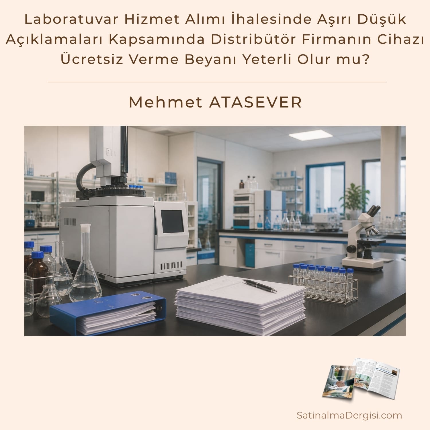 Laboratuvar Hizmet Alımı İhalesinde Aşırı Düşük Açıklamaları Satınalma Dergisi 7 Gün 7 Gündem