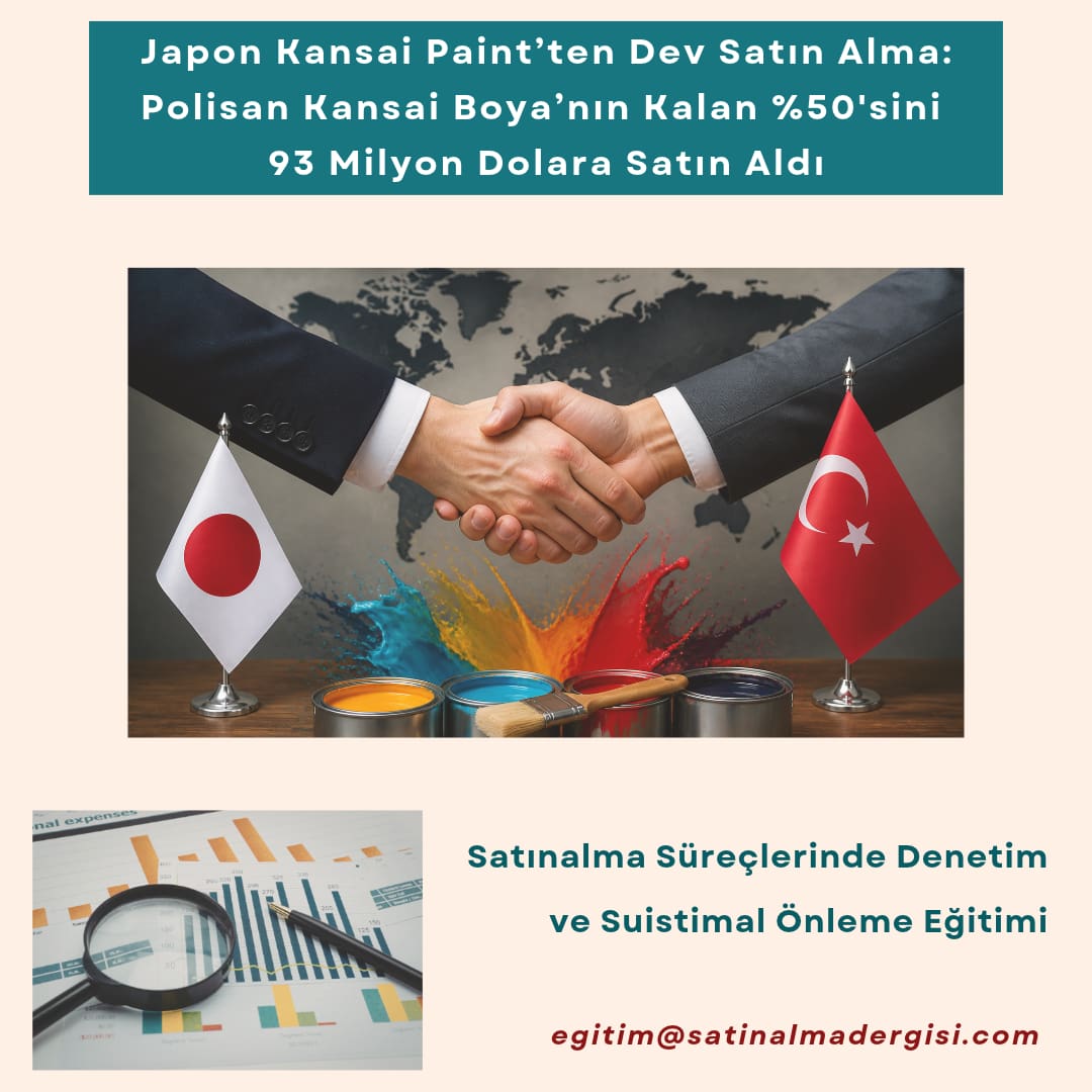 Satınalma Süreçlerinde Denetim Ve Suistimal önleme Eğitimi Haber Kansai Paint, Polisan Kansai’nin Kalan 'sini Satın Aldı