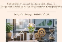 şirketlerde Finansal Sürdürülebilir Başarı Vergi Planlaması Ve Ar Ge Teşviklerinin Entegrasyonu