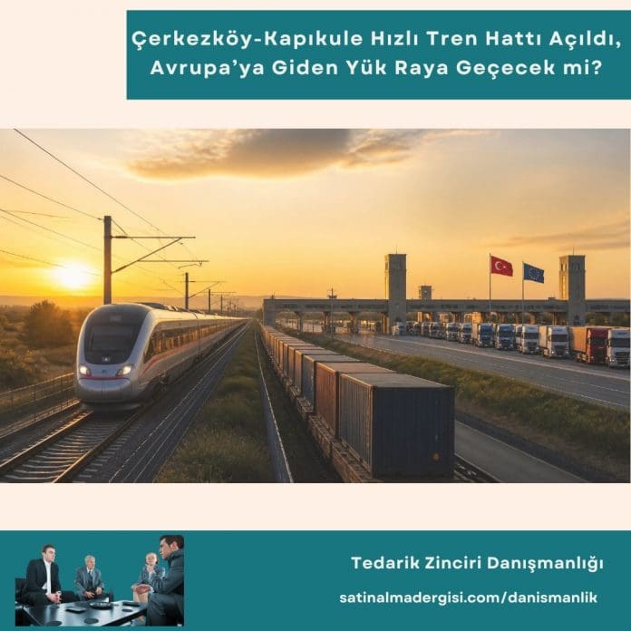 Tedarik Zinciri Danışmanlığı Haber çerkezköy Kapıkule Hızlı Tren Hattı Açıldı, Avrupa’ya Giden Yük Raya Geçecek Mi