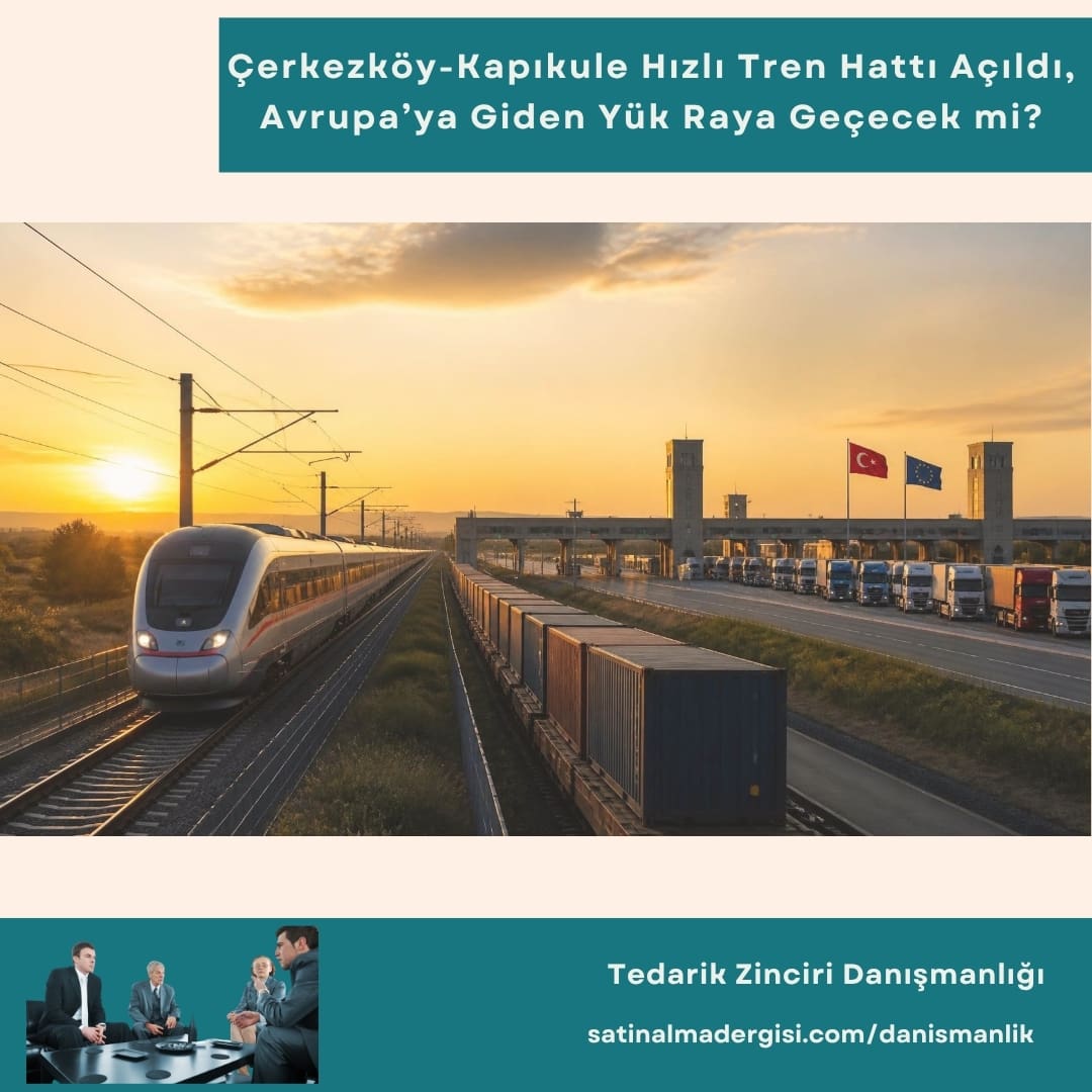 Tedarik Zinciri Danışmanlığı Haber çerkezköy Kapıkule Hızlı Tren Hattı Açıldı, Avrupa’ya Giden Yük Raya Geçecek Mi